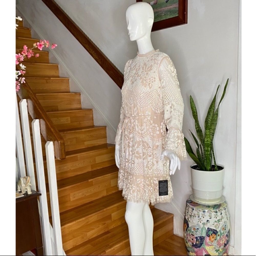 BHLDN Needle & Thread Snowdrop Mini Dress - Picture 8 of 13
